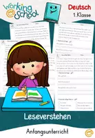 Vorschau - Arbeitsblätter - Leseverstehen Klasse 1 & 2 | Fragen zum Textverständnis | Deutsch Grundschule - Deckblatt