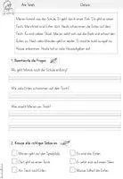 Vorschau - Arbeitsblätter - Leseverstehen Klasse 1 & 2 | Fragen zum Textverständnis | Deutsch Grundschule - Seite 2