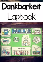 Vorschau - Mal- und Bastelvorlagen - Dankbarkeit - Lapbook - Deckblatt