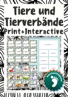 Vorschau - Stationenlernen - Tiere - Oberbegriff, Tierverbände - Deckblatt