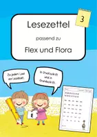 Vorschau - Arbeitsblätter - Leseblatt 3 - passend zu Flex und Flora - Laut E - Lesezettel - Deckblatt