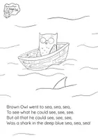 Προεπισκόπηση - Φύλλα εργασίας - Brown Owl At the Seashore - CLAPPING RHYME - Σελίδα 2