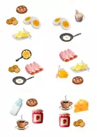 Vorschau - Stationenlernen - Finde den Zwilling Breakfast Spielkarten - Seite 2