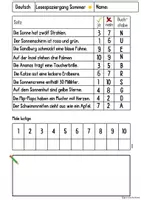 Vorschau - Arbeitsblätter - Lesespaziergang Sommer Klasse 1 Deutsch Lesespur - Seite 3