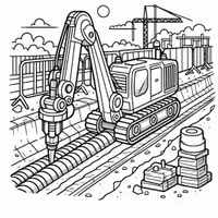 Vorschau - Mal- und Bastelvorlagen - Baustellen Fahrzeuge Ausmalbilder (50 Malvorlagen) inkl. Stundenentwurf (PDF) - Seite 2
