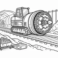 Vorschau - Mal- und Bastelvorlagen - Baustellen Fahrzeuge Ausmalbilder (50 Malvorlagen) inkl. Stundenentwurf (PDF) - Seite 3