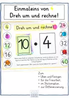 Vorschau - Unterrichtsreihen - Dreh um und rechne! Einmaleins von 4 - Seite 1