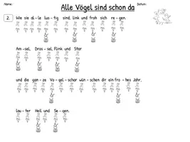 Vorschau - Arbeitsblätter - Alle Vögel sind schon da: Orffinstrumente - Seite 2