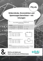 Vorschau - Unterrichtsreihen - Ersatzwiderstand berechnen - Vertiefung und Anwendung (Teil 2/3) - Deckblatt
