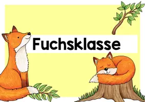 Vorschau - Poster - Fuchsklasse Türschild - Seite 2