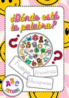 Vista previa - Tarjetas / Manipulativos - ¿Dónde está la palabra? - Lectoescritura - Portada