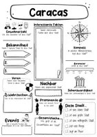 Vorschau - Arbeitsblätter - Caracas Steckbrief - Hauptstadt in Venezuela (Deutsch) - Seite 1