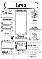 Vorschau - Arbeitsblätter - Lima Steckbrief - Hauptstadt in Peru (Deutsch) - Seite 1