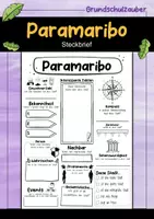 Vorschau - Arbeitsblätter - Paramaribo Steckbrief - Hauptstadt in Suriname (Deutsch) - Deckblatt