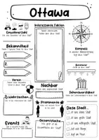 Vorschau - Arbeitsblätter - Ottawa Steckbrief - Hauptstadt in Kanada (Deutsch) - Seite 1