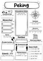 Vorschau - Arbeitsblätter - Peking Steckbrief - Hauptstadt in China (Deutsch) - Seite 1