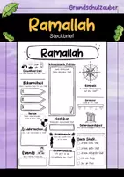 Vorschau - Arbeitsblätter - Ramallah Steckbrief - Hauptstadt in Palästina (Deutsch) - Deckblatt