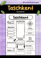 Vorschau - Arbeitsblätter - Taschkent Steckbrief - Hauptstadt in Usbekistan (Deutsch) - Deckblatt