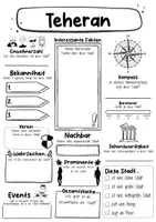 Vorschau - Arbeitsblätter - Teheran Steckbrief - Hauptstadt in Iran (Deutsch) - Seite 1