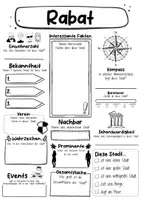 Vorschau - Arbeitsblätter - Rabat Steckbrief - Hauptstadt in Marokko (Deutsch) - Seite 1