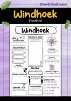 Vorschau - Arbeitsblätter - Windhoek Steckbrief - Hauptstadt in Namibia (Deutsch) - Deckblatt