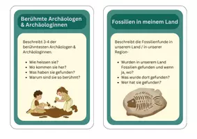 Vorschau - Fördermaterial/Inklusion - Evolution Kärtchen "Rund um Fossilien" Rechercheauftrag - Seite 3