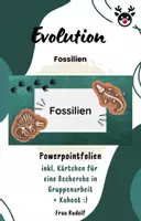 Vorschau - Stundenentwürfe - PPT & Stundenentwurf Fossilien - Doppellektion - inkl. Aufgabenkarten & Kahoot - Deckblatt