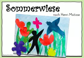 Vorschau - Mal- und Bastelvorlagen - Scherenschnitt-Sommerwiese nach Henri Matisse: Schritt-für-Schritt Anleitung - Seite 2