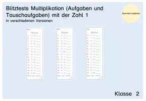 Vorschau - Test - Blitztest_Mathe_Multiplikation Zahl 1 - Deckblatt