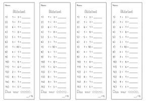 Vorschau - Test - Blitztest_Mathe_Multiplikation Zahl 1 - Seite 2