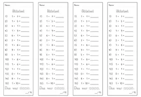 Vorschau - Test - Blitztest_Mathe_Multiplikation Zahl 1 - Seite 3