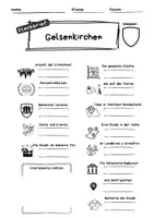 Vorschau - Arbeitsblätter - Steckbrief Gelsenkirchen, Stadt Deutschland - Seite 1