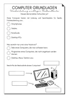 Vorschau - Arbeitsblätter - Computer Grundlagen - Seite 1