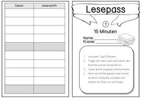 Vorschau - Arbeitsblätter - Materialpaket - wachsende Leseraupe zur Förderung der Lesemotivation - Seite 1