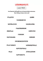 Vorschau - Arbeitsblätter - Kreuzworträtsel Verhütung Version PROFI mit Lösungshilfe - Seite 3