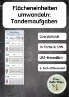 Vorschau - Arbeitsblätter - Materialpaket Flächeneinheiten - Seite 1