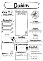 Vorschau - Arbeitsblätter - Dublin Steckbrief - Stadt in Irland (Deutsch) - Seite 1