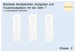 Vorschau - Test - Blitztest_Mathe_Multiplikation Zahl 7 - Deckblatt