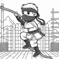 Vorschau - Mal- und Bastelvorlagen - Ninja Ausmalbilder (50 Malvorlagen) inkl. Stundenentwurf (PDF) - Seite 3