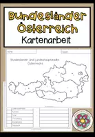 Vorschau - Arbeitsblätter - Bundesländer und Landeshauptstädte Österreichs - Kartenarbeit - Deckblatt