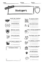 Vorschau - Arbeitsblätter - Steckbrief Stuttgart, Stadt Deutschland - Seite 1