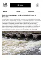 Vorschau - Arbeitsblätter - Umweltschadstoffe und Gesundheit: Auswirkungen und Lösungsansätze - Deckblatt