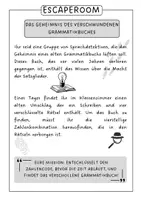 Vorschau - Spiele - Satzglieder Escaperoom - Seite 1