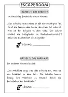 Vorschau - Spiele - Satzglieder Escaperoom - Seite 2