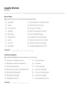 forhåndsvisning - Legally Blonde (Arbejdsark til filmen på engelsk) - side 1
