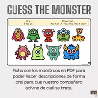 Vista previa - Unidades / Secuencias / Situaciones de Aprendizaje - Monsters Description - Portada