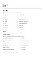 forhåndsvisning - Life of Pi (Arbejdsark til filmen på engelsk) - side 1
