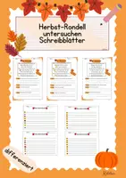 Vorschau - Arbeitsblätter - Materialpaket Rondell Herbst - Deckblatt