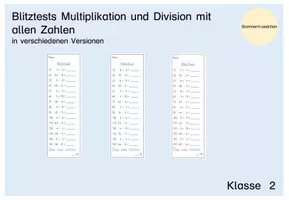Vorschau - Test - Blitztest_Mathe_Multiplikation und Division mit allen Zahlen - Deckblatt