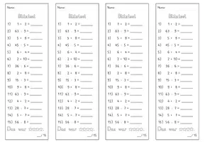 Vorschau - Test - Blitztest_Mathe_Multiplikation und Division mit allen Zahlen - Seite 1